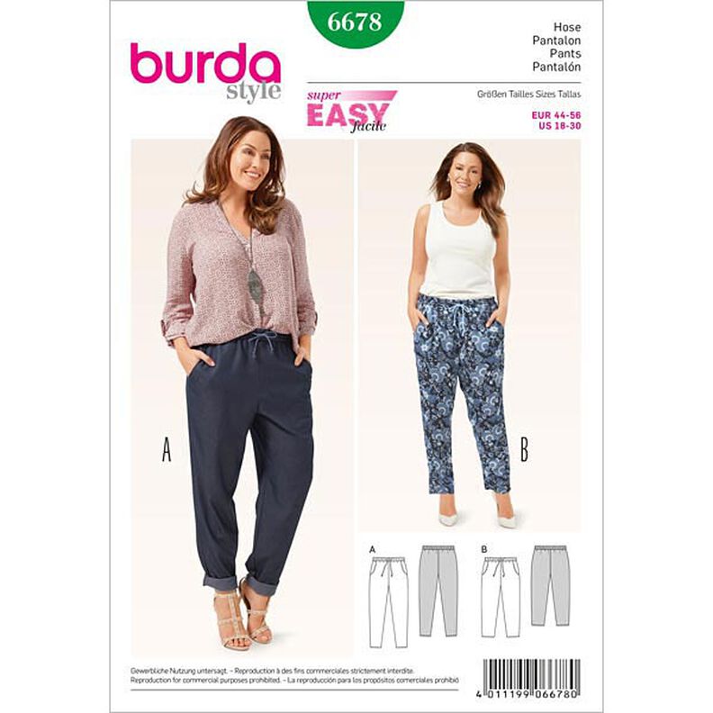 Spodnie, Burda 6678,  image number 1