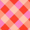 Satyna bawełniana Large Gingham | Nerida Hansen – koral/jasny róż,  thumbnail number 1
