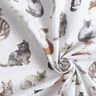Popelina bawełniana szczęśliwe koty nadruk cyfrowy | Poppy Fabrics – biel,  thumbnail number 3