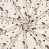 Dżersej bawełniany koń z brokatowych kwiatów | Poppy Fabrics – naturalny/złoto,  thumbnail number 3