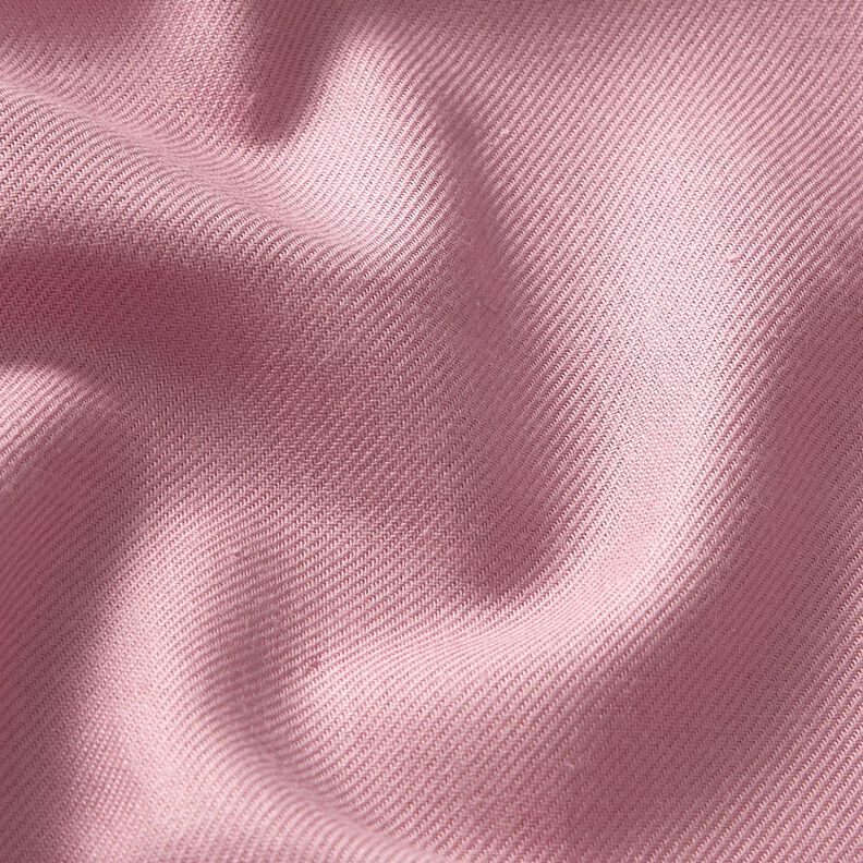 Tkanina na bluzki z mieszanki bawełny z wiskozą, jednokolorowa – stary róż,  image number 2