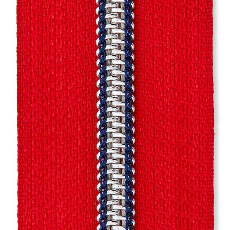 Zamek błyskawiczny na metry [5 mm] Metal | Prym – czerwień,  image number 1