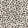 Dzianina dresowa drapana panterka | Poppy Fabrics – krem/zawilec,  thumbnail number 1