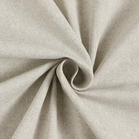 Tkanina dekoracyjna half panama chambray z recyklingu – srebrnoszary/naturalny, 
