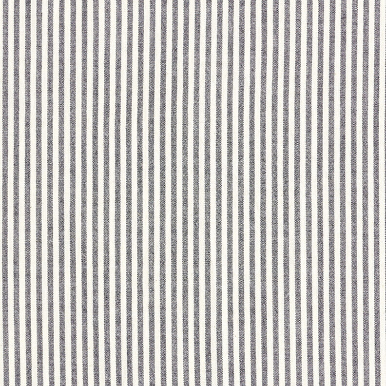 Mieszanka bawełny z wiskozą paski – czerń/mleczna biel,  image number 1