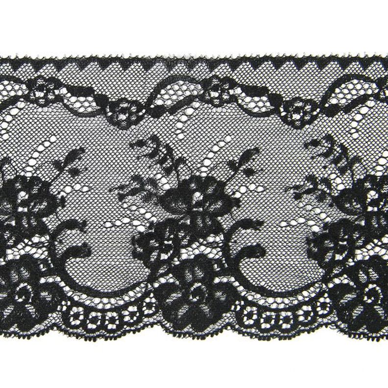 Szeroka koronka - czarny,  image number 1