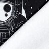 French Terry Panel Spaceman | Glitzerpüppi – czerń/biel,  thumbnail number 4