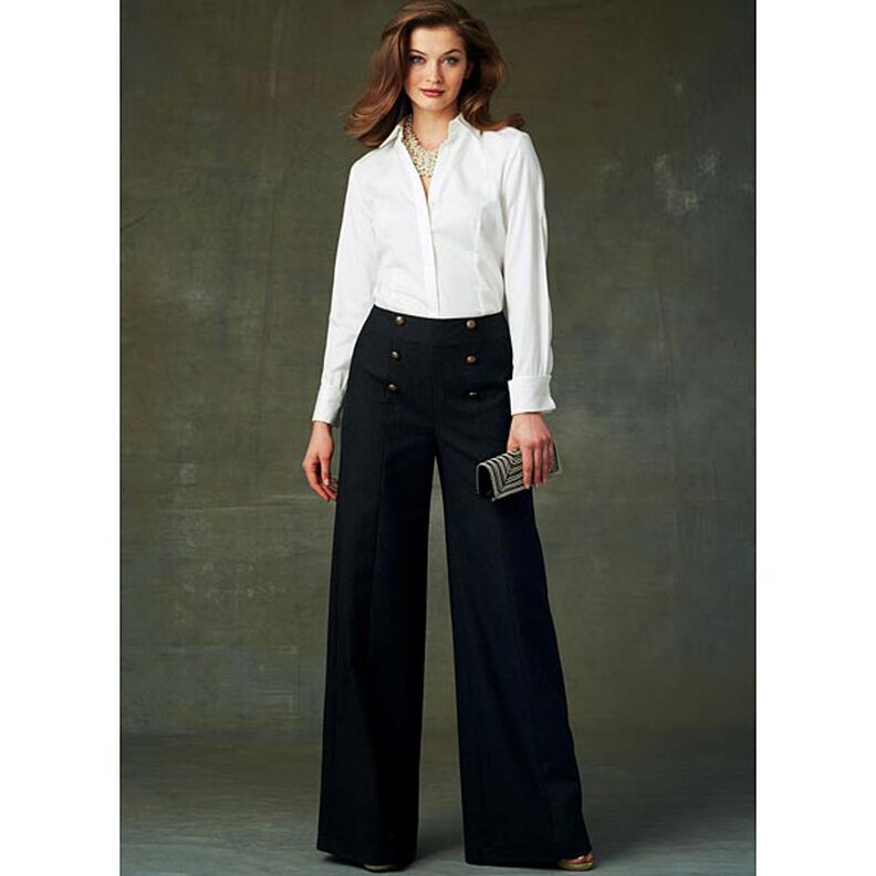 Spodnie z wysokim stanem, Very Easy Vogue9282 | 32 - 48,  image number 2