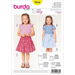 Koszulka dziecięca / Spódnica, Burda 9364, 