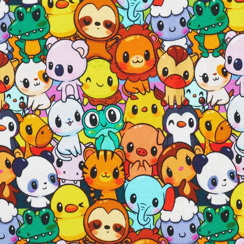 Polar alpejski urocza zwierzęca gromadka nadruk cyfrowy – cytrynowy,  image number 1