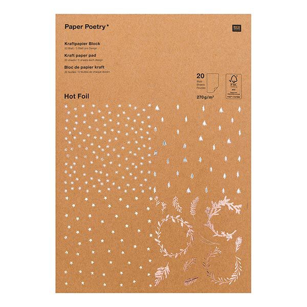 Blok papieru kraft Boże Narodzenie | Rico Design, image number 1