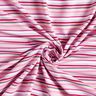 Dżersej bawełniany prążki – liliowy/pink,  thumbnail number 3