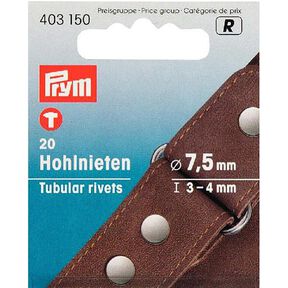 Nity kaletnicze [20 sztuk | Ø 7,5 mm] - srebrny| Prym, 