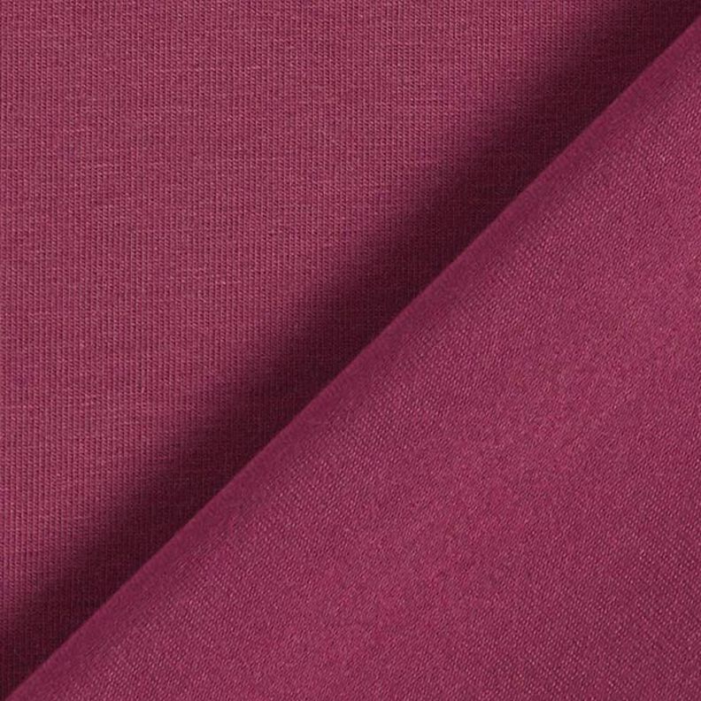 Dżersej bawełniany średniej ciężkości jednokol. – bordo,  image number 5