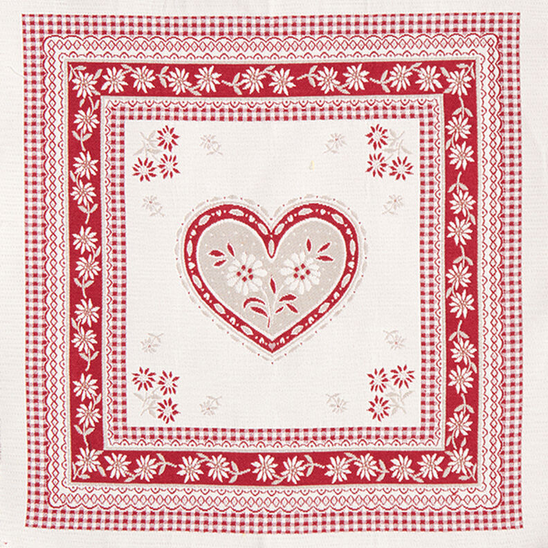Element dekoracyjny gobelin nastrojowe serce – czerwień karminowa,  image number 1