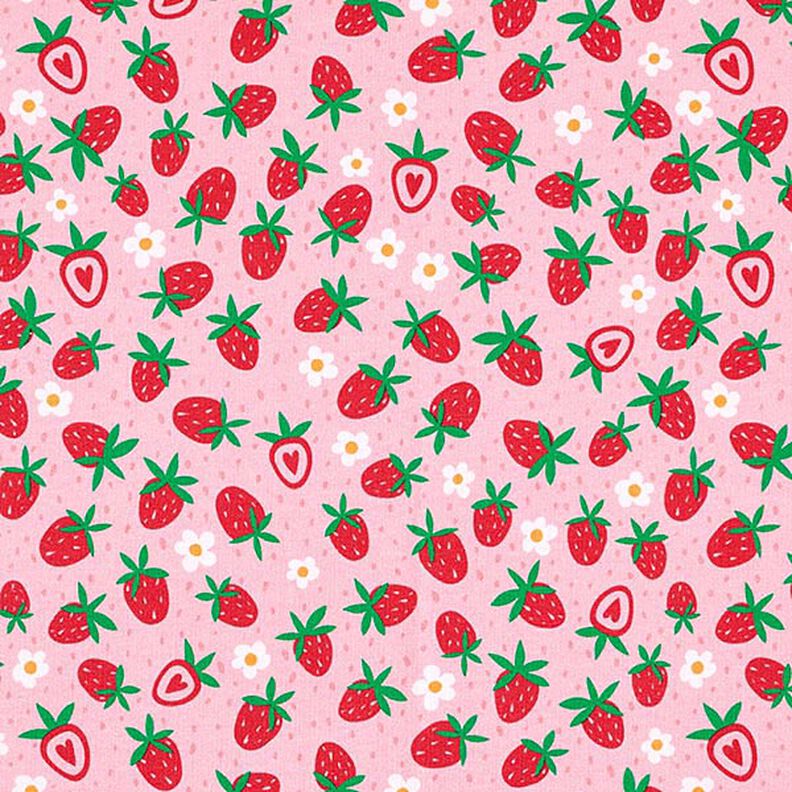 Pakiet materiałów dżersej słodkie truskawki | PETIT CITRON – róż,  image number 4