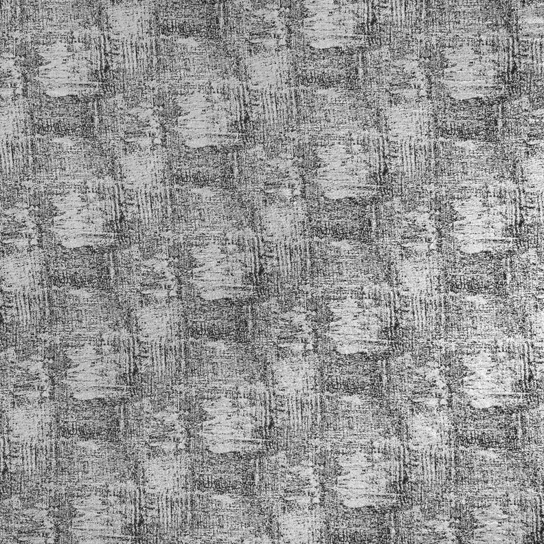 Dzianina swetrowa z metalicznym abstrakcyjnym nadrukiem – srebrny metaliczny/czerń,  image number 1