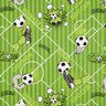 Tkanin dekoracyjna Half panama piłka nożna – zieleń,  thumbnail number 1