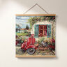 Panel dekoracyjny Gobelin Vespa – czerwień karminowa/jasnobeżowy,  thumbnail number 7