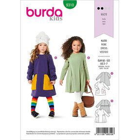 Sukienka, Burda 9310 | 92-122, 