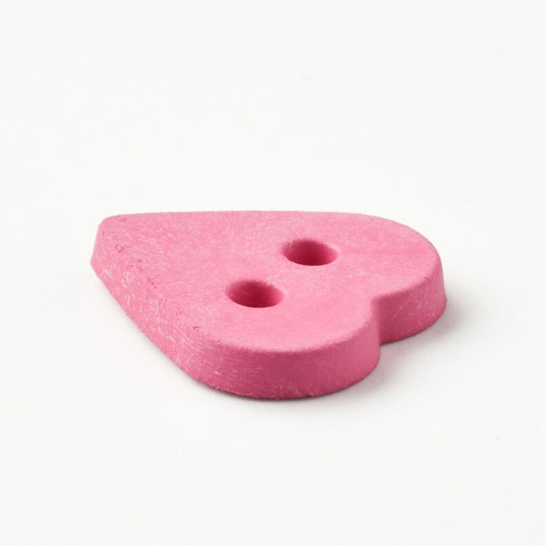 Guzik w kształcie serca [Ø 15 mm] – pink,  image number 2