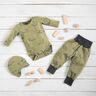 Dzianina frotte dinozaury – greige,  thumbnail number 6