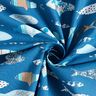 Tkanina bawełniana Kreton abstrakcyjne ryby – błękit,  thumbnail number 3