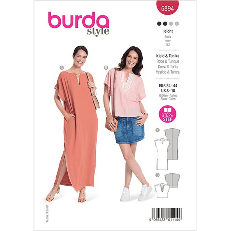 Sukienka / Tunika  | Burda 5894 | 34-44,  image number 1
