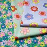 Bawełna powlekana pastelowe kwiaty | Poppy Fabrics – trawiasta zieleń/róż,  thumbnail number 6
