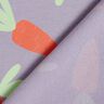 Dzianina dresowa pętelkowa French Terry duże marchewki – liliowy,  thumbnail number 4