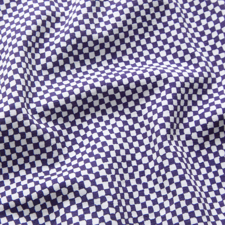 GOTS Dżersej bawełniany minikratka | TCC x LOOKS by Wolfgang Joop – niebieska lilia/biel,  image number 3
