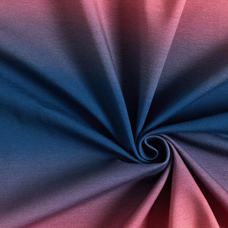 Dżersej bawełniany Ombre | Glitzerpüppi – ciemnogranatowy/jasny jagodowy,  image number 3