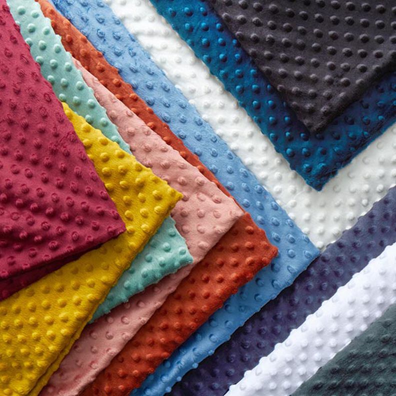 Miękki polar tłoczone kropki – szary,  image number 6