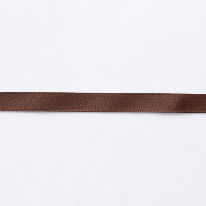 taśma satynowa [9 mm] – ciemny brąz,  image number 1