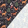 Dzianina dresowa drapana zwierzęta w lesie nadruk cyfrowy | Poppy Fabrics – ciemnogranatowy,  thumbnail number 4