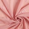 Szyfon z haftem dzierganym w kwiaty – jasny brudny róż,  thumbnail number 3