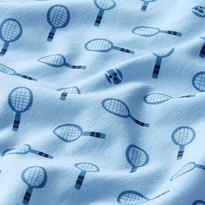 Dzianina dresowa pętelkowa French Terry retro tenis | PETIT CITRON – jasnoniebieski,  image number 2