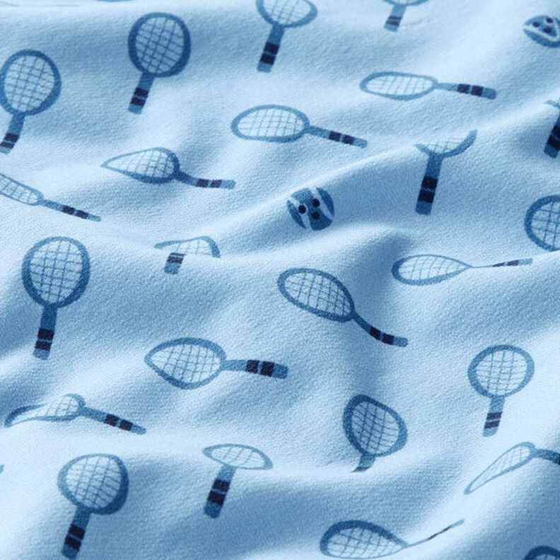 Dzianina dresowa pętelkowa French Terry retro tenis  | PETIT CITRON – jasnoniebieski,  image number 2