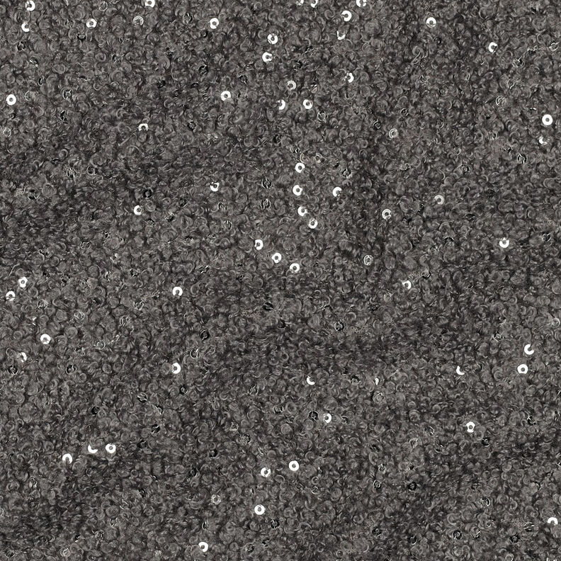 Dzianina bouclé Cekiny Jednokol | Poppy Fabrics – szary, image number 3