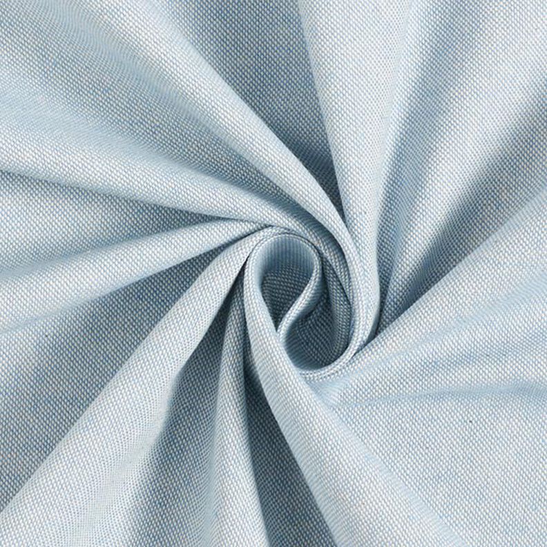 Tkanina dekoracyjna half panama chambray z recyklingu – jasnoniebieski/naturalny,  image number 1