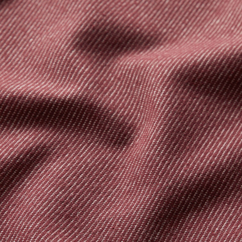 Dżersej bawełniany wygląd dżinsu – burgund,  image number 2