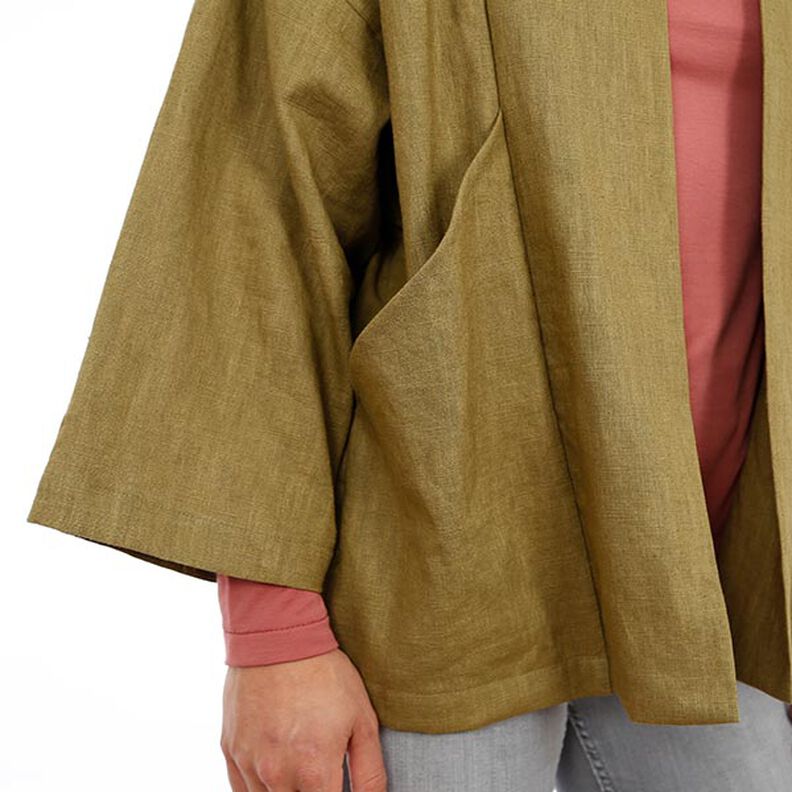 FRAU SINA - kurteczka kimono ze skośnymi kieszeniami, Studio Schnittreif | XS - XXL,  image number 6