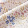 Bawełna powlekana kolorowa łąka kwietna – biel/pastelowy fiolet,  thumbnail number 3