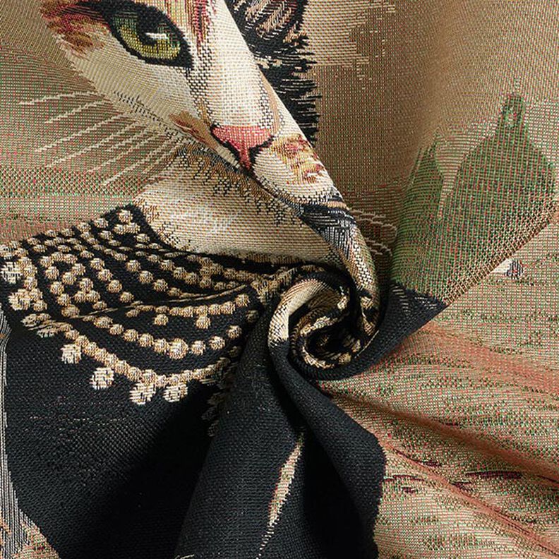 Panel Gobelin elegancki kot – ciemny beż/czerń,  image number 3