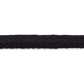 Taśma wypustkowa sznurek [9 mm] - czarny, 