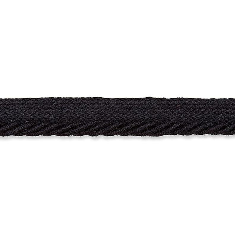 Taśma wypustkowa sznurek [9 mm] - czarny,  image number 1