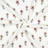 Dżersej wafel kwiaty | Poppy Fabrics – kość słoniowa/brzoskwinia,  thumbnail number 3