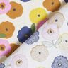 Tkanina bawełniana Kreton okrągłe kwiaty – krem/pastelowy beż,  thumbnail number 4