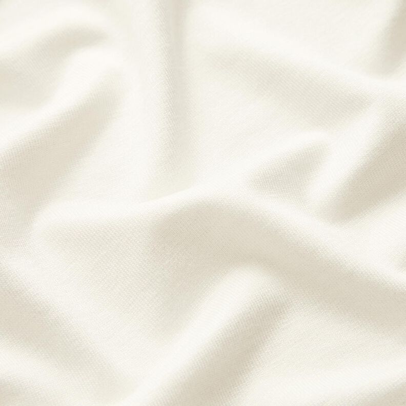 Letni dżersej wiskozowy, średni – mleczna biel,  image number 2