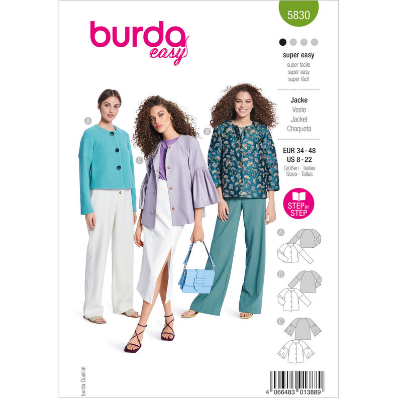 Kurtka | Burda 5830 | 34-48,  image number 1